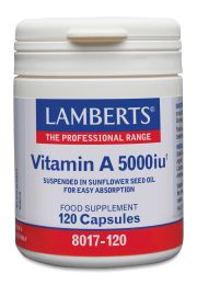 Lamberts Vitamin A 5000iu 120 kapslar