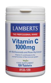 VITAMIN C 1000mg med CITRUS bioflavonoider (120 tabletter)