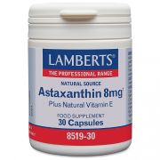 Lamberts Astaxantin 8mg + Vitamin E- 30 Kapslarär ett unikt antioxidant kosttillskott av mycket hög kvalitet. 