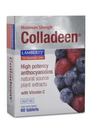 COLLADEEN (antocyanidiner antocyanider blåbär vindruvskärnextrakt kollagen kosttillskott) (60 tabletter)