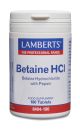 Betain Kosttillskott - Betainhydroklorid  Hcl 324mg / PEPSIN 5 mg (180 tabletter) 