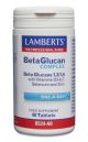 Lamberts Beta Glucan Complex Beta Glucans 1,3/1,6 food supplement 60 tablets is a high quality beta glucan supplement